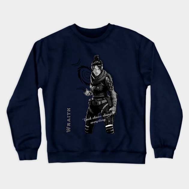 Wraith Legend Poster - Apex Crewneck Sweatshirt by ElevenGraphics